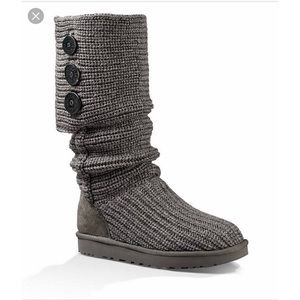 Gray Knit Uggs